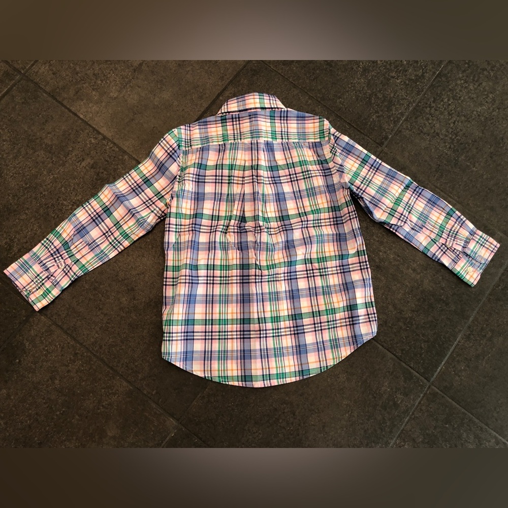Boy’s Polo Ralph Lauren Button-down shirt in Madras Plaid (multi color)in Size 5 - Picture 4 of 4